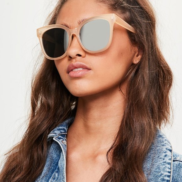 Missguided Accessories - Missguided Women's Natural Nude Oversized Glasses
